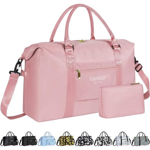 LARGE Duffle Bag for Travel Waterproof Pink